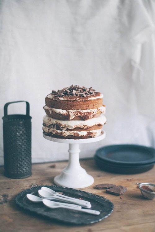 foodiebliss:Naked Tiramisu Cake | Call Me Cupcake