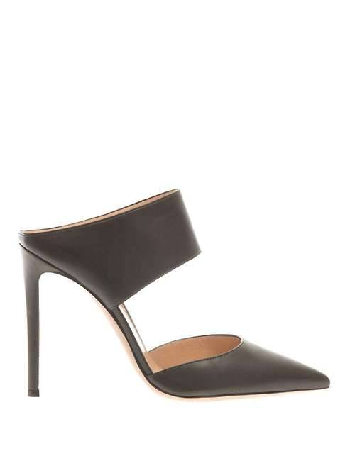 High Heels Blog Point-toe nappa leather mulesSearch for more Shoes by Gianvito… via Tumblr