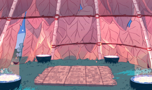 stevencrewniverse:  A selection of Backgrounds from the Steven Universe episode: Island Adventure Art Direction: Elle Michalka Design: Sam Bosma Paint: Amanda Winterstein, Jasmin Lai