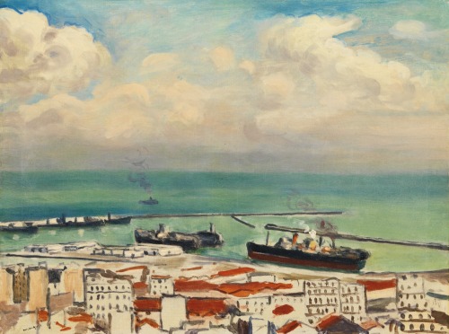 blastedheath:  Albert Marquet (French, 1875-1947), Nuages et fumées, 1941. Oil on canvas, 46.4 x 61.5 cm.
