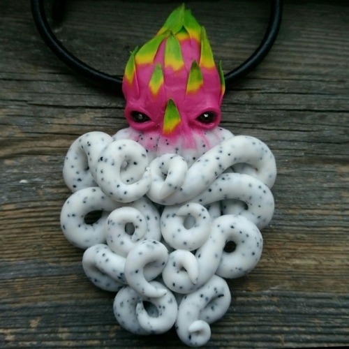 dendritic-trees:drjohnjacobjinglefaustus:unabashedlybi:sosuperawesome:Fruit Cthulhu PendantsOCTOrine