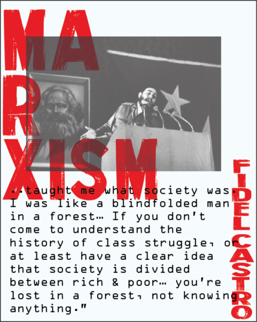 “Marxism taught me what society was. I was like a blindfolded man in a forest… If you don’t come to 