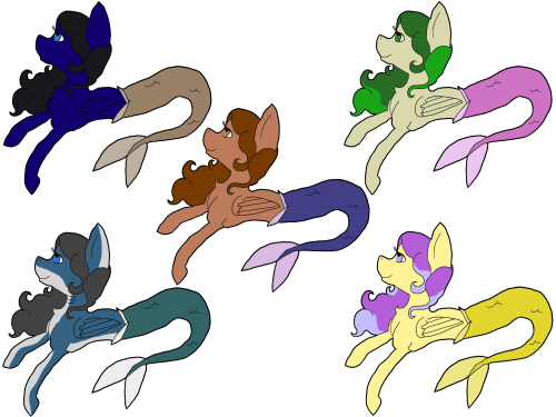 ask-mermare-zamira:  Thank you for following! For the 50(49, as one blog has deleted since I made this) followers picture I decided to do the palette swap with each of my followers. (For those who didn’t/I couldn’t find an OC for, I dedicate either