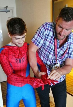 comicsncoolshit: “I didn’t want to go to Comic-Con without actually getting onto the convention floor. I’d prepared by buying a Spider-Man costume a few weeks ago. And what I’ve learned is that kids just love Spider-Man. A lot of people asked