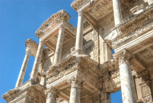 via-appia:Library of Celsus, Ephesus, Anatolia, Turkey. Third largest library in the ancient world, 