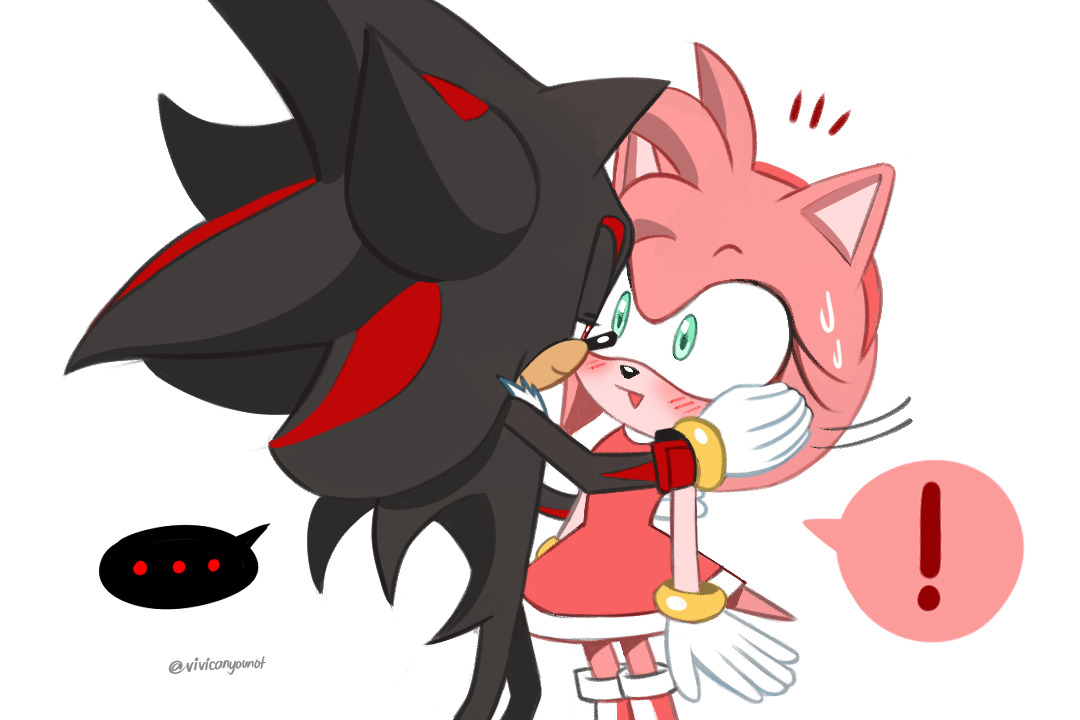 Hey, Happy Valentine's Day, Amy!” Sonic x Amy Art