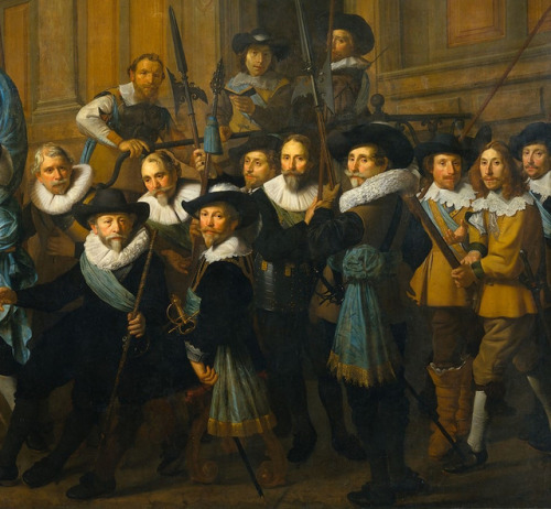 history-of-fashion:1642 Nicolaes Eliasz. Pickenoy - The company of Captain Jan Claesz Vlooswijck and