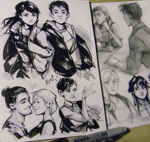 Some pages from my sketchbook + watercolor paintings!