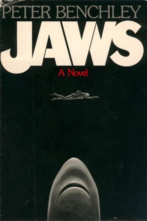 Four Jaws (1974) covers: the first US hardcover edition by Paul Bacon, the first US paperback editio