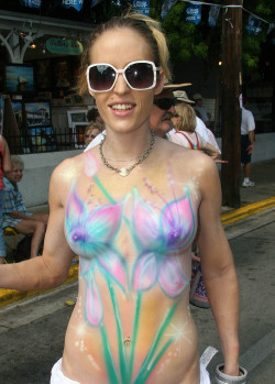 marinewife2469:  fantasyfest:  dirdioldman:  Body painting is a good reason to visit Key West during Fantasy Fest!   See thousand of my photos at my Flickr account. http://www.flickr.com/photos/leester/sets   Sexy paint job.