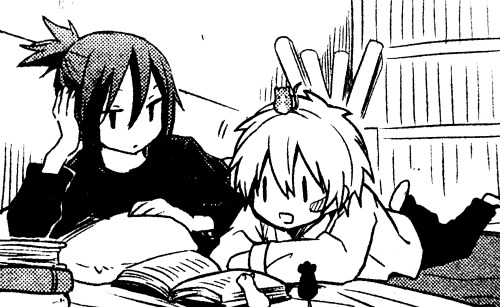 from-a-distant-end:  from-a-distant-end: "Nezumi really likes Shion's hair, doesn't he?"  --Kino Hinoki, NO.6 Vol. 5 