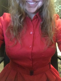 orgasmicsince94:  Red shirtdress