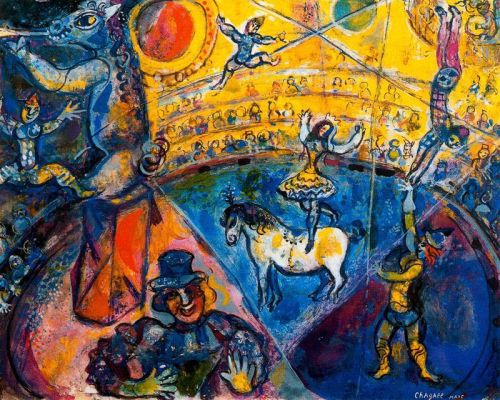 artist-chagall: The circus, 1964, Marc ChagallMedium: oil,canvas