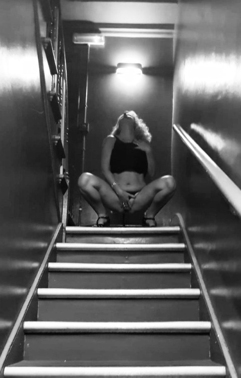 wearedirtysquirts: And then he finger fucked me at the bottom of the stairs….