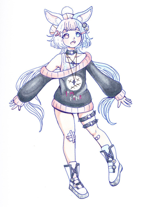 A scan of a commission for Mina 