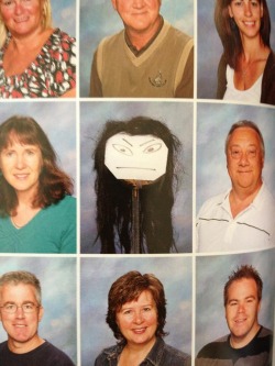niknak79:  One of the teachers was absent for photo day: they improvised 