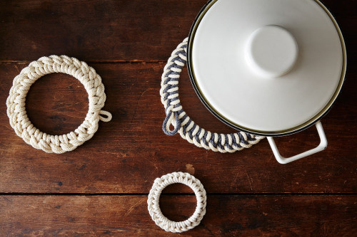 DIY Knotted Rope Trivets for Food52.