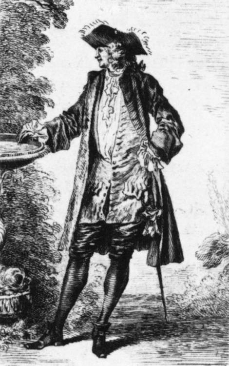 Standing Man, Jean-Antoine WatteauMedium: engraving,paper