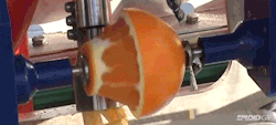 sixpenceee:  An Orange Peeling Machine(Source)