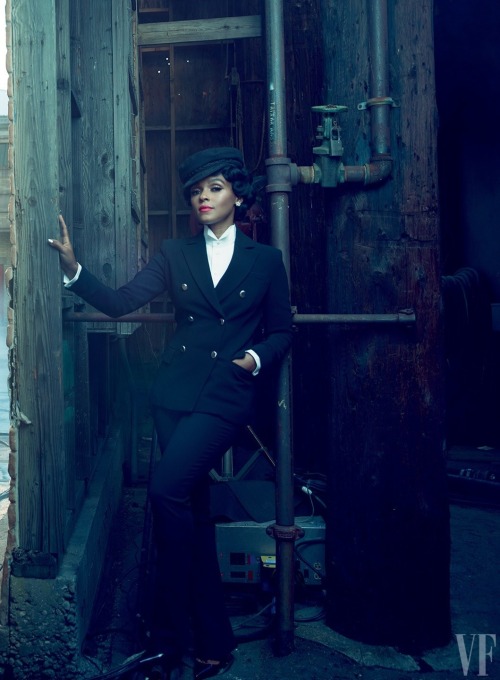 divalocity:Janelle Monáe for Vanity Fair MagazinePhotograph by Annie LeibovitzStyled by Jessica Dieh