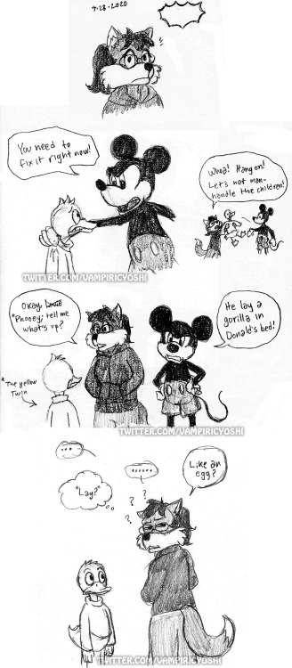 It’s a Duck-Blur Dream by VampiricyoshiSo I dreamt about ducks (and Mickey). These are sketche