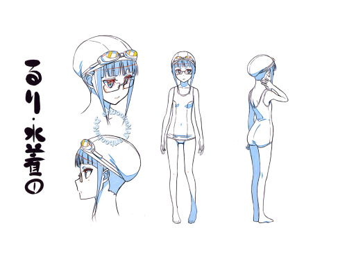 artbooksnat:  Nisekoi (ニセコイ)Character designs for the diminutive Ruri Miyamoto, illustrated by Nobuhiro Sugiyama (杉山延寛) and selected from the Nisekoi Production Note (Amazon JP | US).