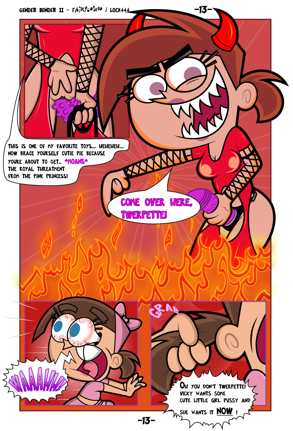 straponview:  nsfw-lesbian-cartoons-members:  Lesbian Fairly odd parents Comic Pt