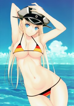 akira-europe:  bikini bismarck (kancolle)