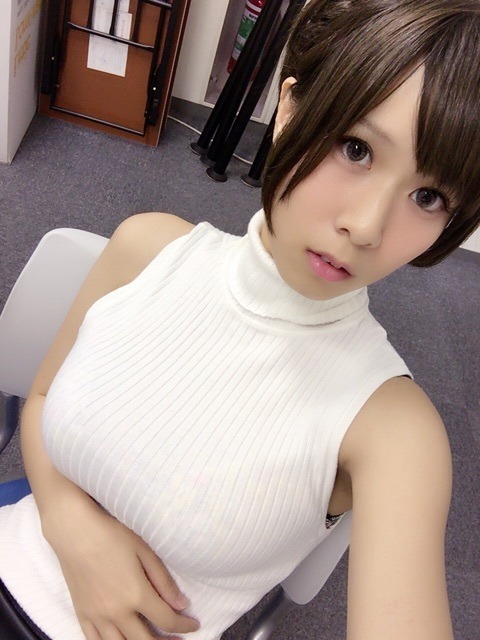 自撮り。