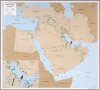 Middle East, oil and gas, 1993 from the CIA’s “Atlas of the Middle East” Showing oilfields, gasfields, pipelines, refineries, and tanker terminals.
by @rumseymapcenter