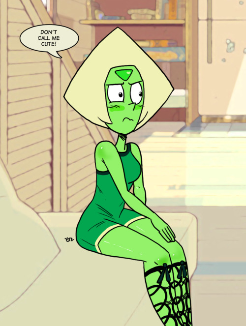 eyzmaster:  Steven Universe - Peridot 35 by theEyZmaster Tsunderidot.   tsunderes are my weakness~ <3