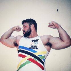 malefeed:   damiano_frascaroli: WE Olympic Gaymes🏋🏼🌈 #Madrid #pride [x] #damiano_frascaroli 