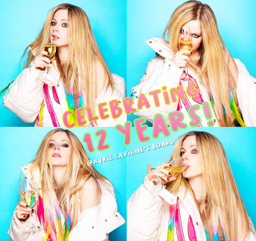 The Avril Lavigne board is celebrating 12 years on Fan Forum! Come congratulate them on this incredi