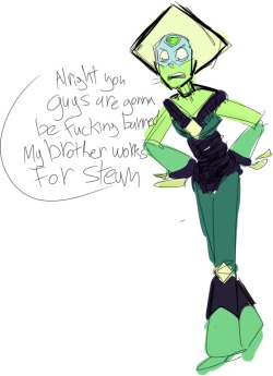 Heres a peridot I drew all the way back in