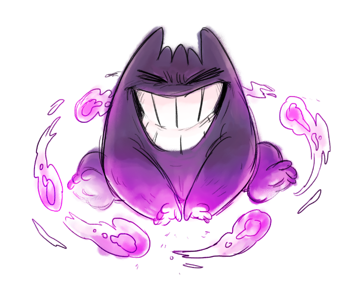 cloudytheraikou:  gengar has such a freaking awesome design and always brings nostalgia