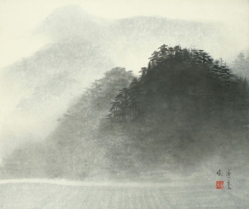 beifongkendo:Landscape, ‘Shūgakuin-zu’, by Takeuchi Muuju (ca. 1901).