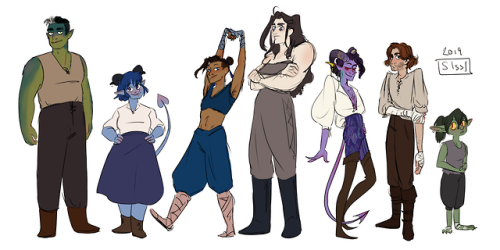 infernallegaycy: sissiart: Some Mighty Nein designs I did as kind of a reference for myself! Hope yo