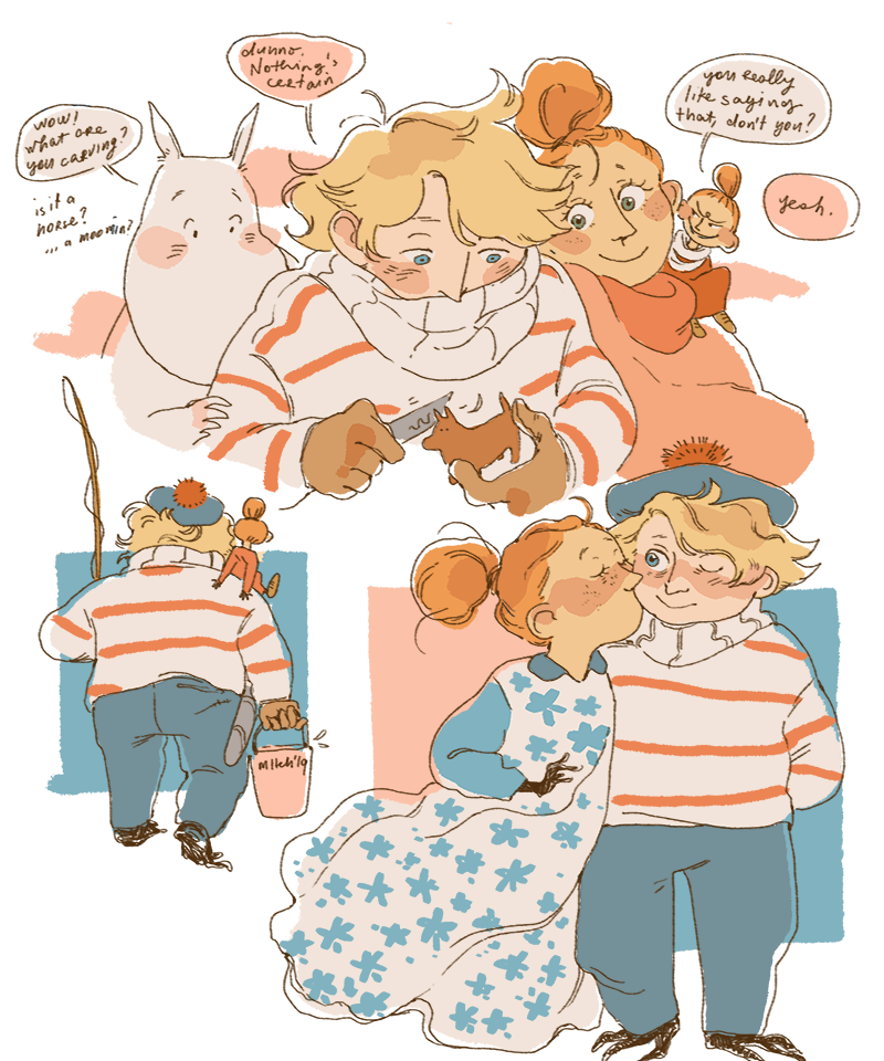 opt1gan:quick moomin lesbians right before the end of… lesbian month