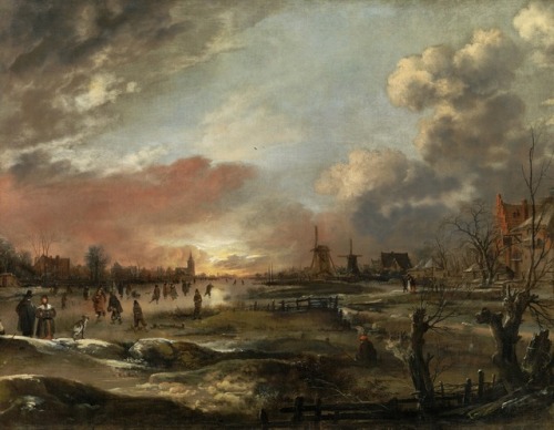 geritsel:17th century Dutch landscape painter Aert (Aernout) van der Neer could hardly make a l