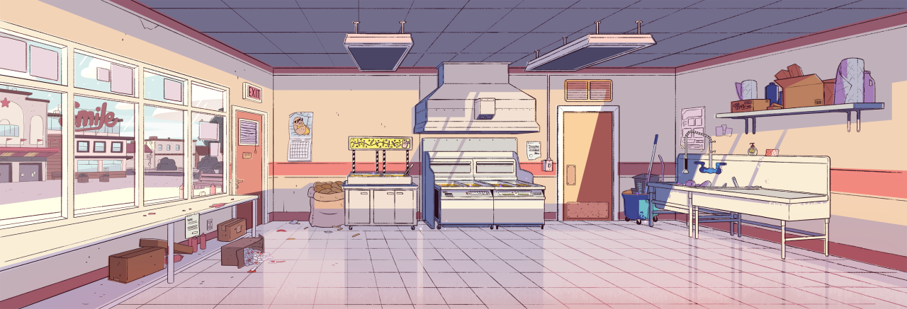 A selection of Backgrounds from the Steven Universe episode: Rising Tides/Crashing