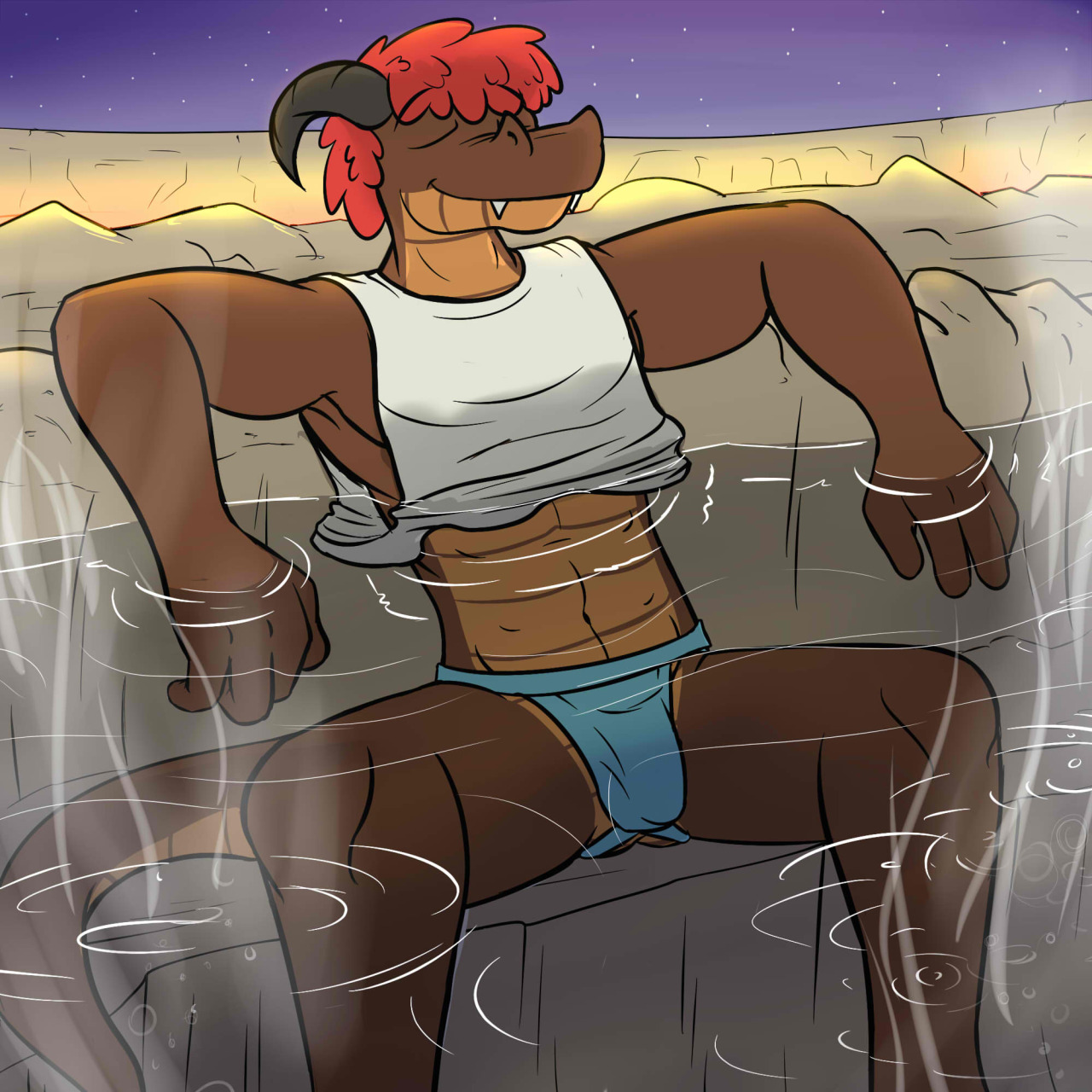 Dragons in Jocks - Magma 2Going to a hot spring isn&rsquo;t worth it if you don&rsquo;t