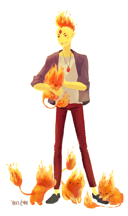 Pati Cmak | Flame Prince and his little Flames.