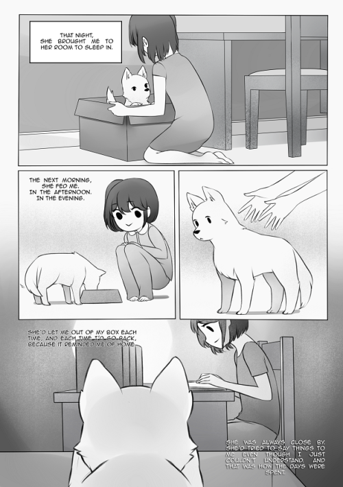 starmageasuka:  A Dog’s Days - Part 1//Part 2People are probably wondering why I haven’t been posting lately. Apart from thesis and strategic marketing class, this is why. This is the comic I’ve been working on for my comics class.This comic is