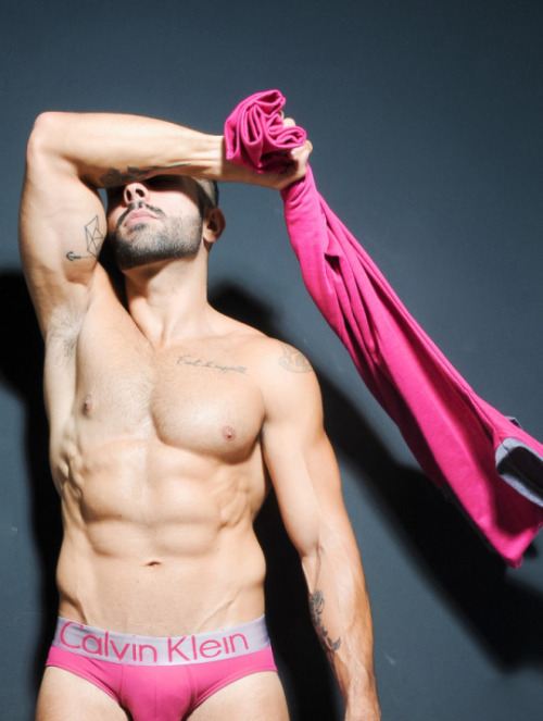 hypnosisneurosis:  He started out a little embarrassed by the pink. After he tried it on though, he found that he loved it. In fact the only thing he loved more than putting pink on, was taking pink off. 