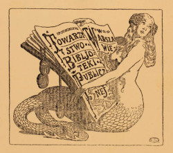 thesebooksareolderthanyou:  Ex Libris for Warsaw Public Library