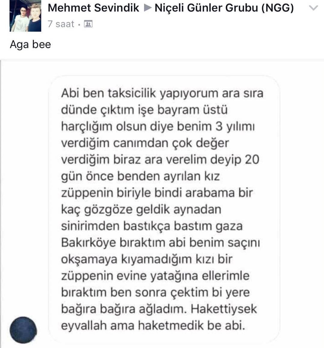 Mehmet SevindikNiçeli...