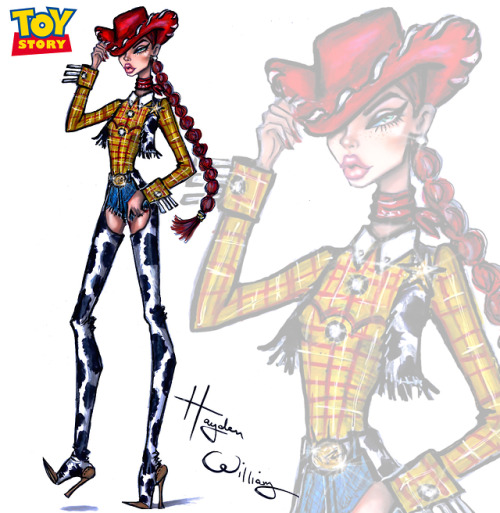 haydenwilliamsillustrations: Toy Story collection by Hayden Williams Woody + Jessie, Buzz Lightyear, Bo Peep & Alien.  