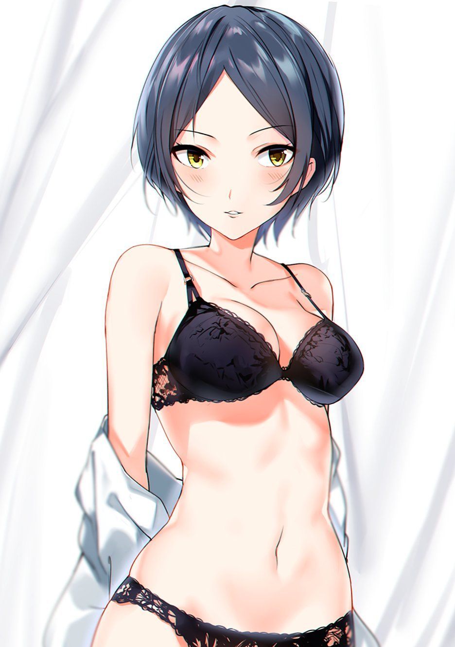【二次・ZIP】可愛さもエロスもある黒下着の美少女画像 | 桃色虹画像