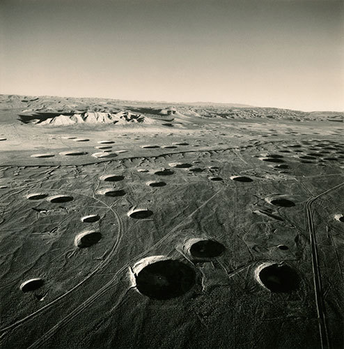 vivipiuomeno1:  Emmet Gowin ph. - Subsidence Craters, Looking East from Area 8, Nevada