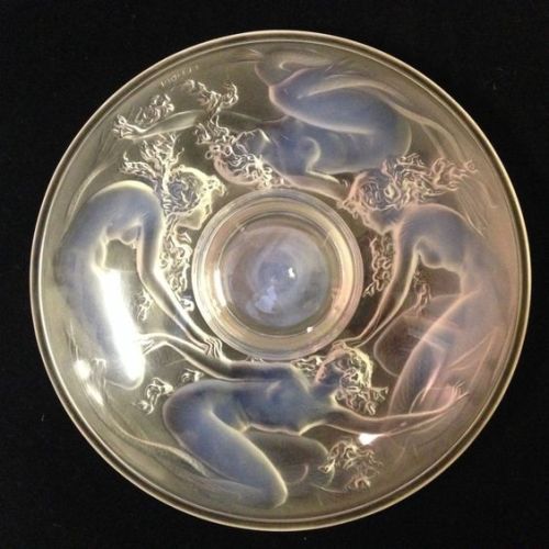 treasures-and-beauty: Lalique Quatre Sirene Opalescent Glass Inkwell c1920’s 